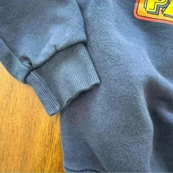 Zara Pac-Man Navy Blue Crewneck Pullover Sweater Size 10 unisex - Picture 4 of 9